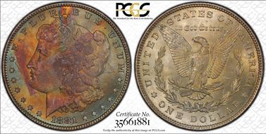 1881 $1 MS65