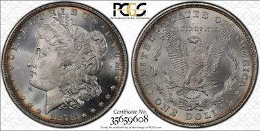 1878 8TF $1 MS64