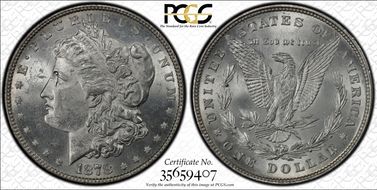 1878 8TF $1 VAM 12 Notched Stars MS62