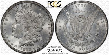 1883-CC $1 GSA Hoard MS62