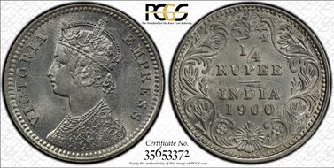 1900-C 1/4 Rup SW-6.340 MS62