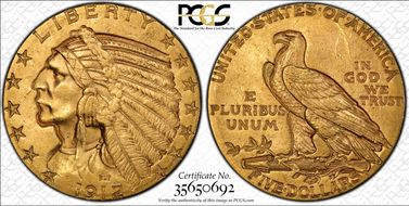 1912 $5 MS61