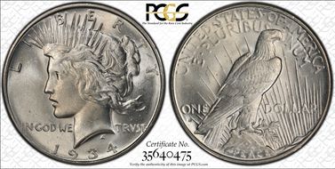 1934-D $1 MS63