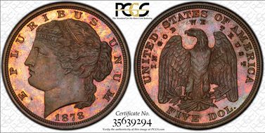 1878 $5 J-1569 PR66BN