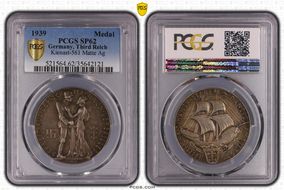 1939 Medal  Kienast-561 Matte Ag SP62