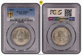 1934 50C Maryland MS65