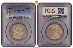 1936-S 50C Texas MS64