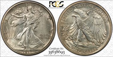 1917 50C MS64