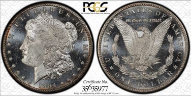 1884-CC $1 MS63DMPL