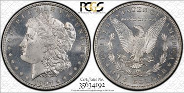 1897 $1 MS65PL