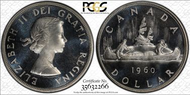 1960 S$1 PL67CAM