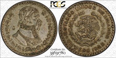 1959-Mo Peso KM-459 AU50