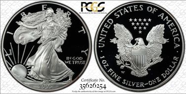 2003-W $1 Silver Eagle PR69DCAM