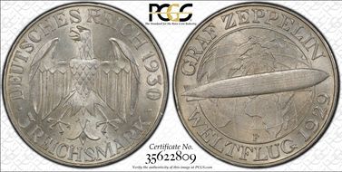 1930-F 3 Mk J-342 Zeppelin Ag MS63