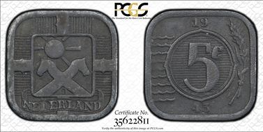 1943 5C KM-172 Zinc AU55