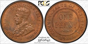 1936 (m) 1D KM-23 MS64RB