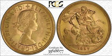 1957 Sov S-4124 St. George MS64