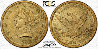1843-O $10 AU58