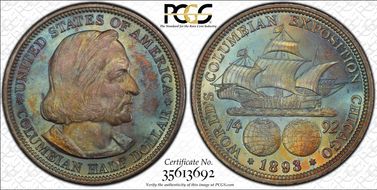 1893 50C Columbian MS66