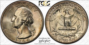 1944-D 25C MS67