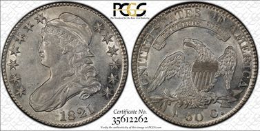 1821 50C AU55
