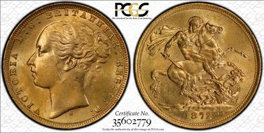 1872-S Sov S-3858A St. George MS62