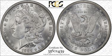 1884 $1 MS66