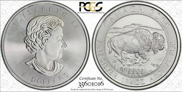 2015 $8 Bison MS67