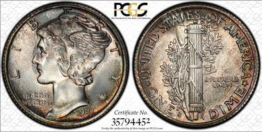 1941-S 10C MS65FB