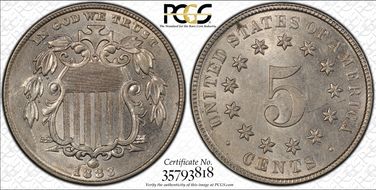 1883 5C Shield MS63