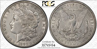 1883-S $1 XF45