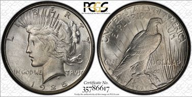 1925-S $1 MS64