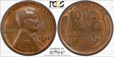 1925-S 1C MS63BN