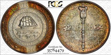 1936 50C Norfolk MS68