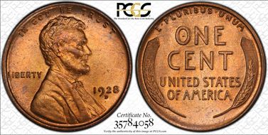 1928-D 1C MS65RD