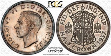 1937 1/2 Cr S-4080 PR65