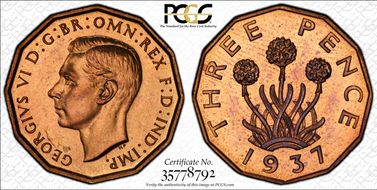 1937 3D S-4112 Nickel-Brass PR65