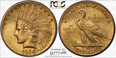 1914 $10 MS64