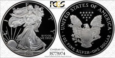 2006-W $1 Silver Eagle PR69DCAM