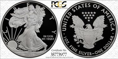 2010-W $1 Silver Eagle PR69DCAM