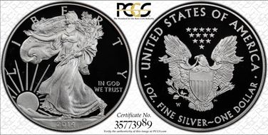 2014-W $1 Silver Eagle PR68DCAM