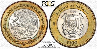 2004-Mo 100 P Nayarit MS64