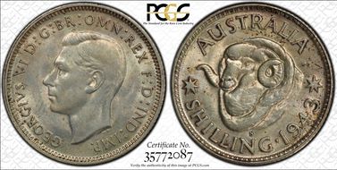 1943-S Shil KM-39  Ag MS64