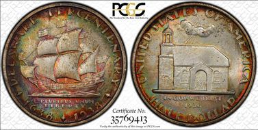 1936 50C Delaware MS67+