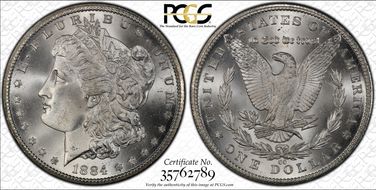 1884-CC $1 MS67+ 