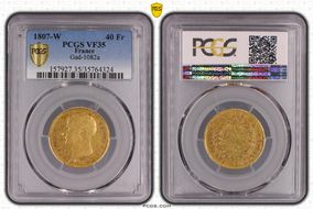 1807-W 40 Fr Gad-1082a VF35