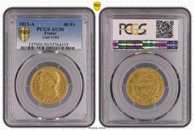 1813-A 40 Fr Gad-1084 AU50