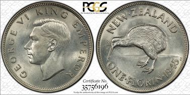 1945 Florin MS65