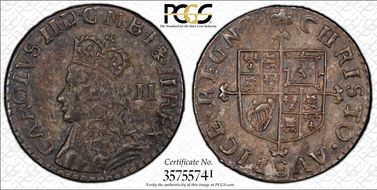 (1660-62) 2D S-3318 Second Issue MS63