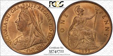 1899 1D S-3961 MS64RB